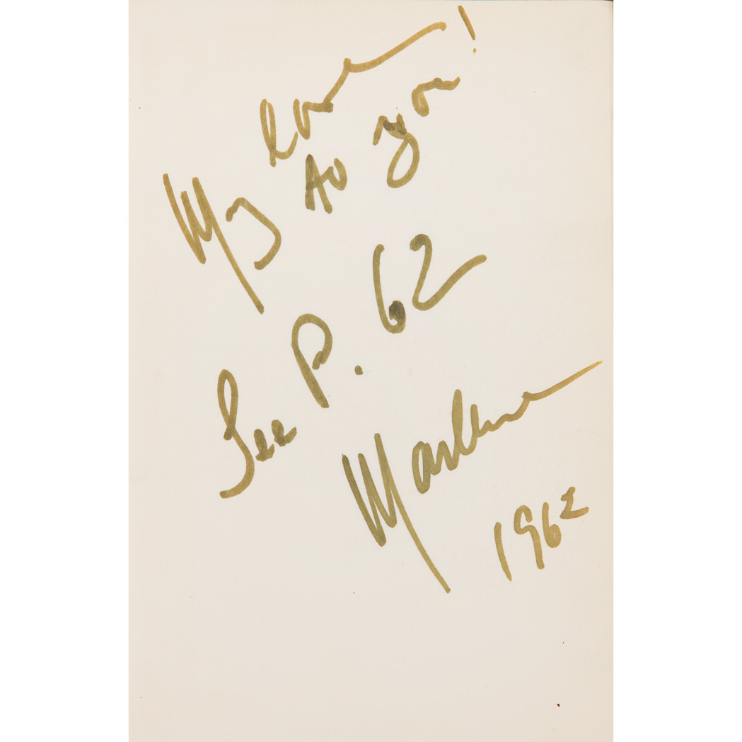 Appraisal: DIETRICH MARLENE Marlene Dietrich's ABC New York First edition Inscribed