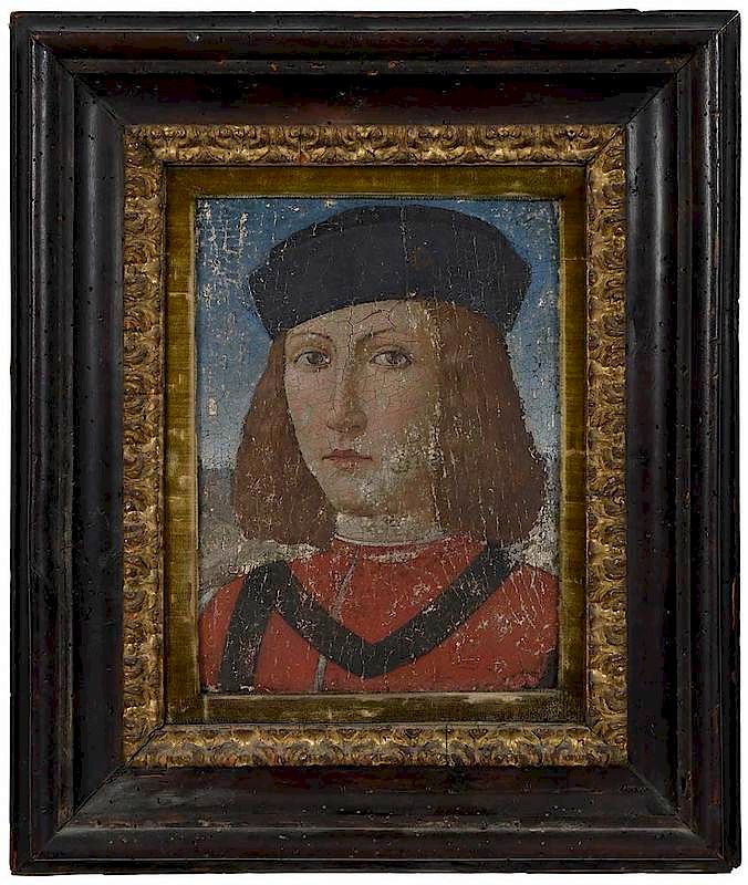 Appraisal: Italian School late th early th century Portrait of a