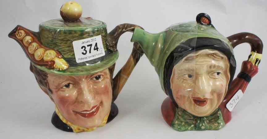 Appraisal: Beswick Character Teapots Sam Weller and Sairery Gamp