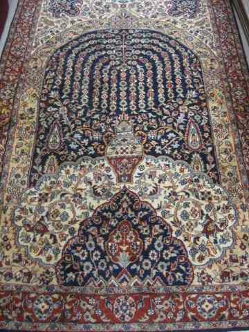 Appraisal: Mahal Persian Handmade Rug elaborate flowering vine and urn design