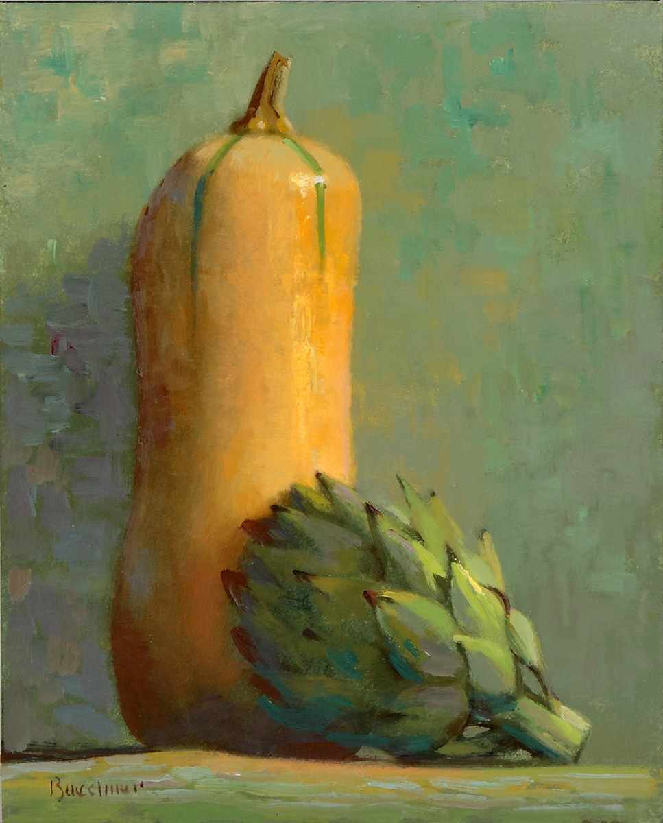 Appraisal: Thomas Buechner - ''Squash Artichokes'' Sgn Lower left Buechner Oil