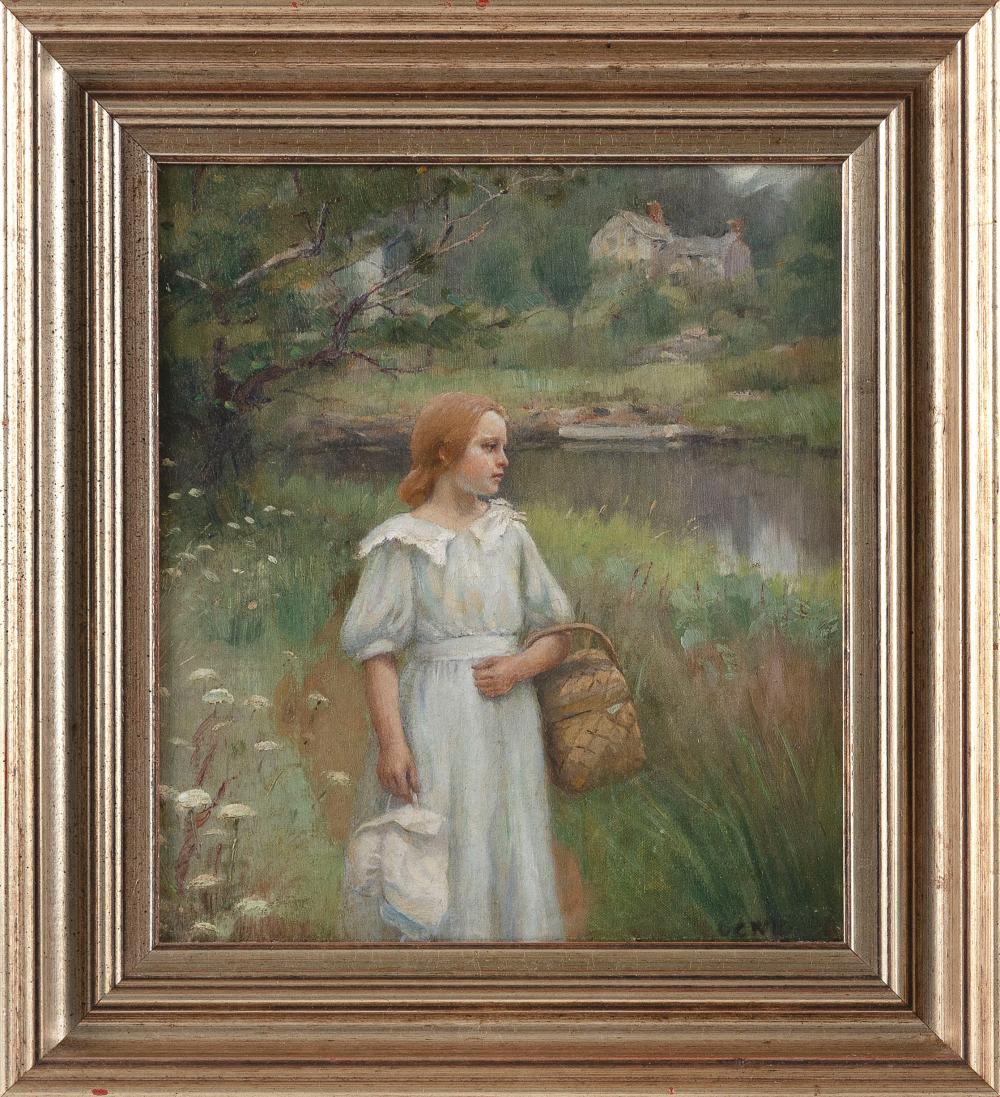 Appraisal: OTTO CHARLES WIGAND NEW YORK - A YOUNG GIRL WITH