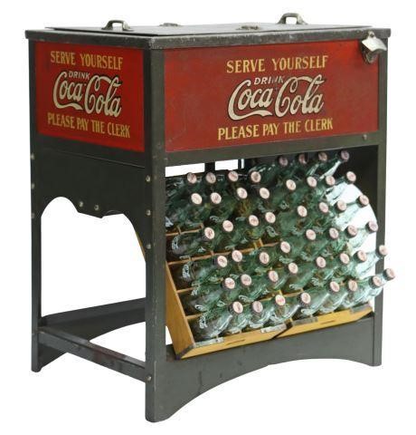 Appraisal: Miniature Model Glascock Coca Cola standard salesman's sample cooler with