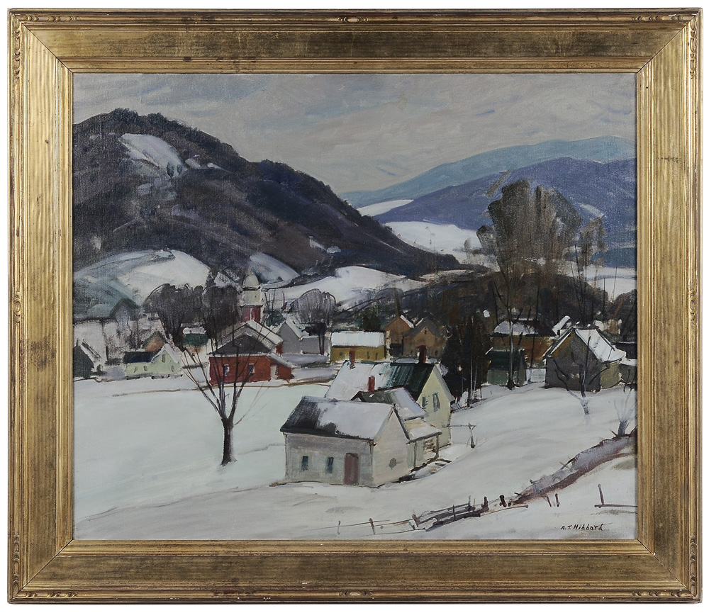 Appraisal: Aldro Thompson Hibbard Massachusetts Vermont - Vermont Valley Town Winter