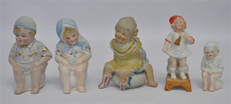 Appraisal: EARLY POTTY BABIES INCL DUAL PARTICIPANTS A group of Vintage