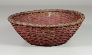 Appraisal: Round red painted basket d x h RCA LLC