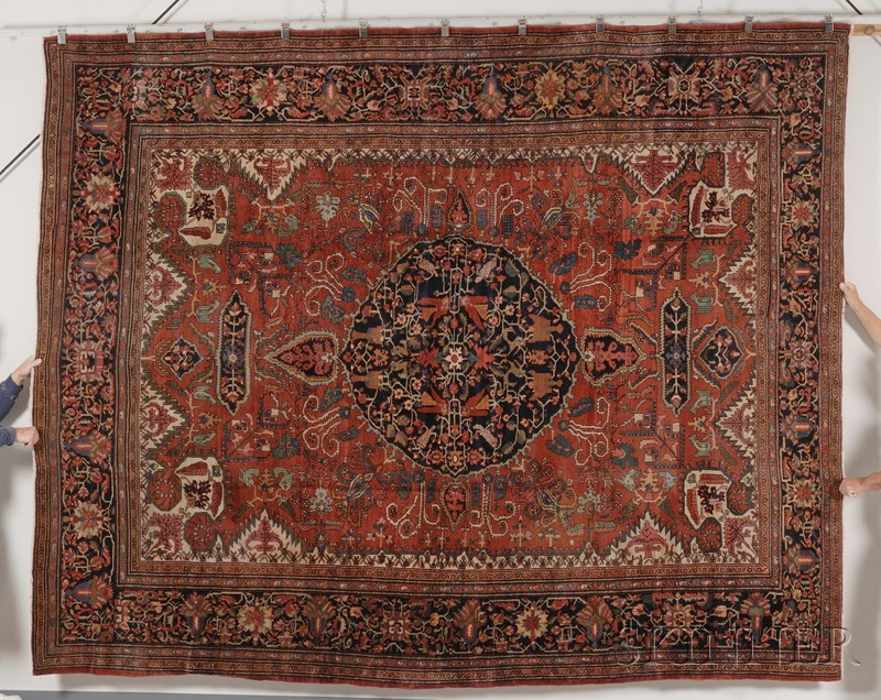 Appraisal: Fereghan-Sarouk Carpet West Persia late th century very slight end