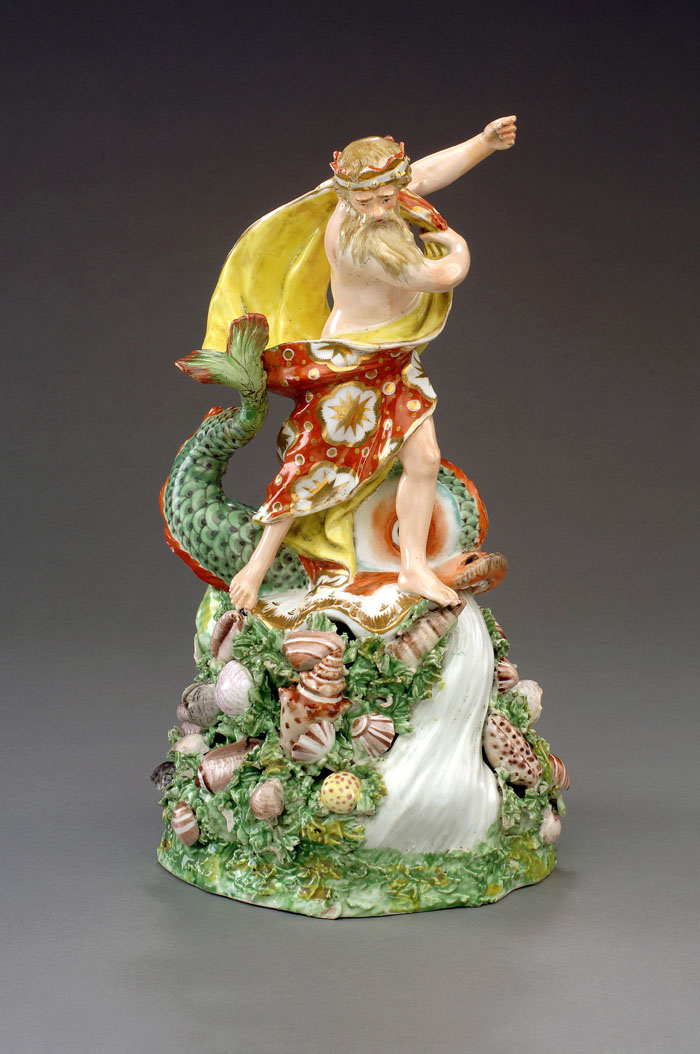 Appraisal: DERBY PORCELAIN MYTHOLOGICAL FIGURE OF NEPTUNE CIRCA - MODELLED BY