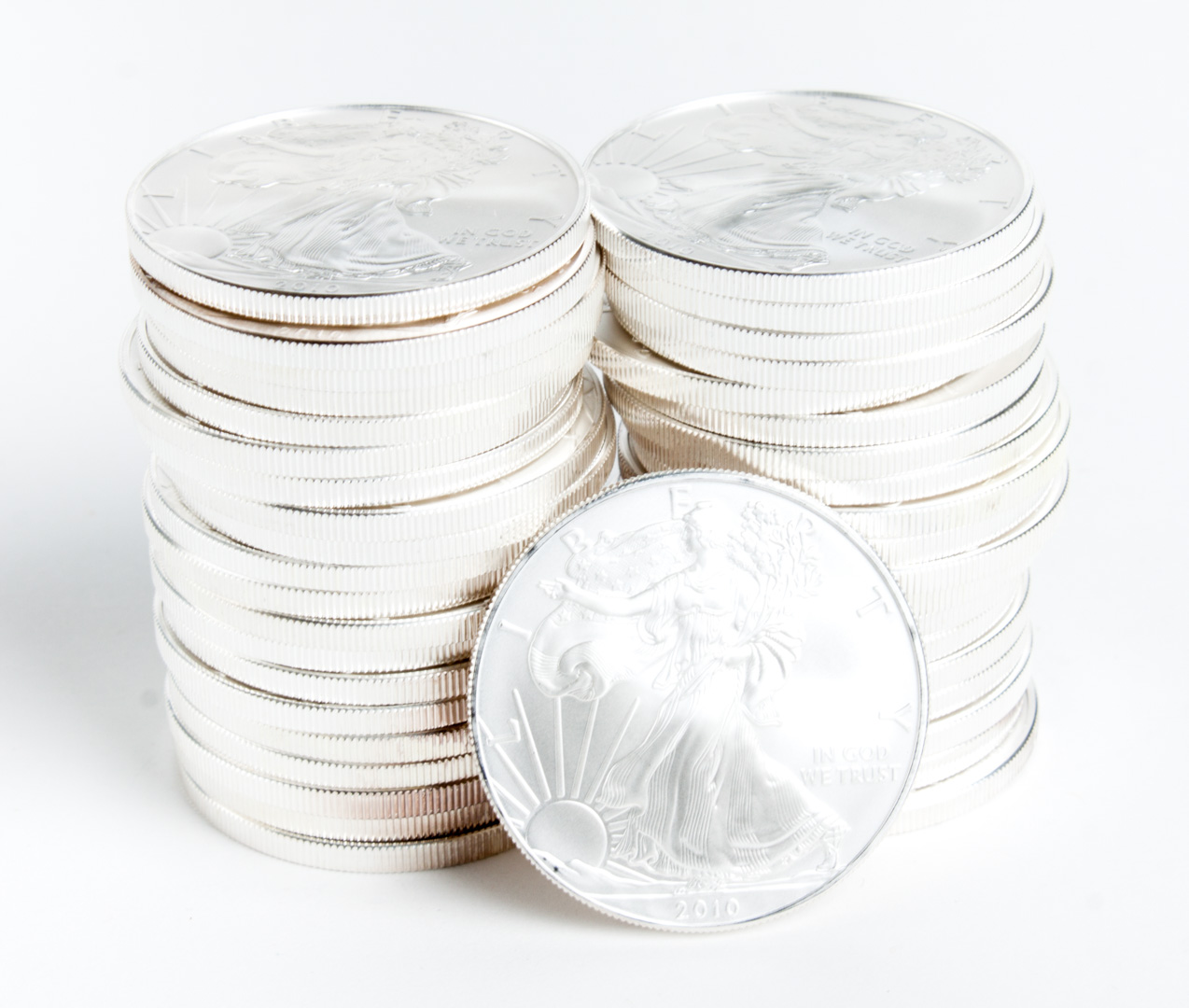 Appraisal: Twenty American Eagle silver bullion coins MS- or better