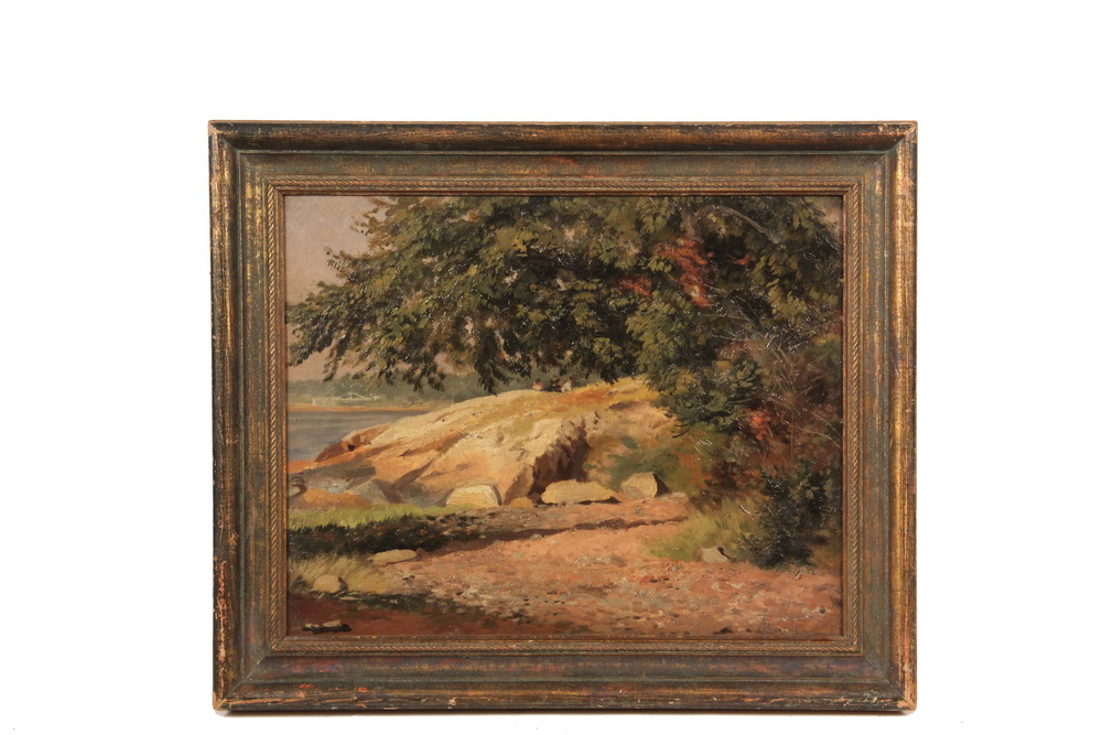 Appraisal: ALFRED THOMPSON BRICHER NY NH - - Rocky Coastal Scene