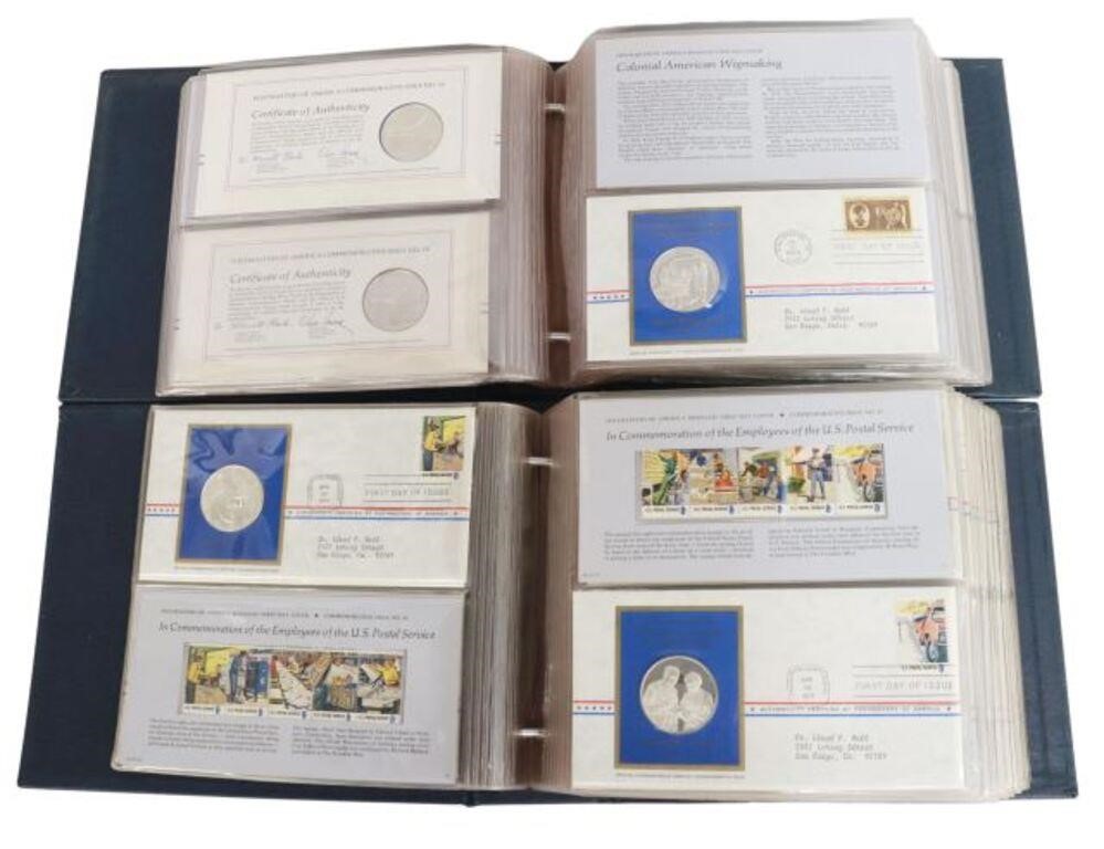 Appraisal: lot of Postmasters of America First Day Covers and sterling