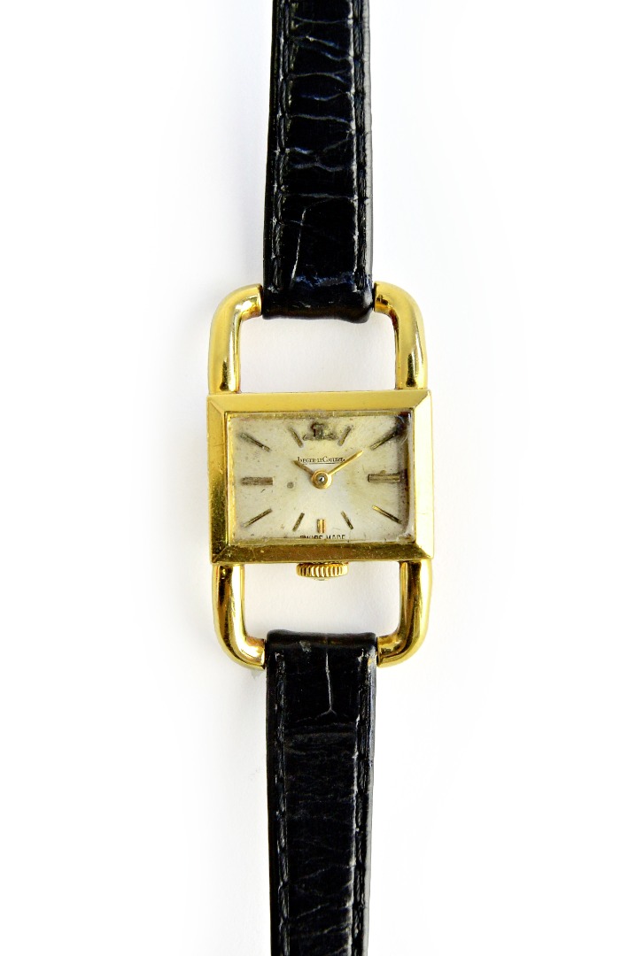 Appraisal: A lady's ct gold cased Jaeger-le Coultre wristwatch with a