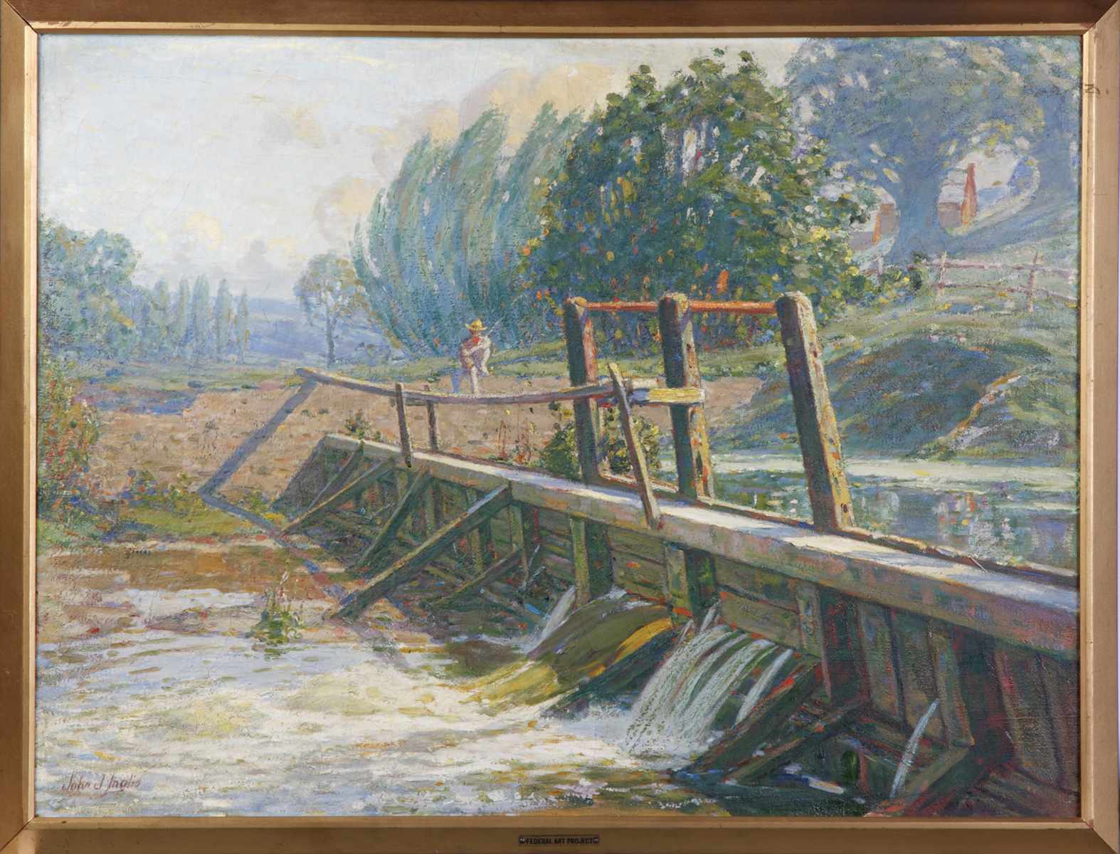 Appraisal: John J Inglis American - ''Allen Creek Landscape'' John J