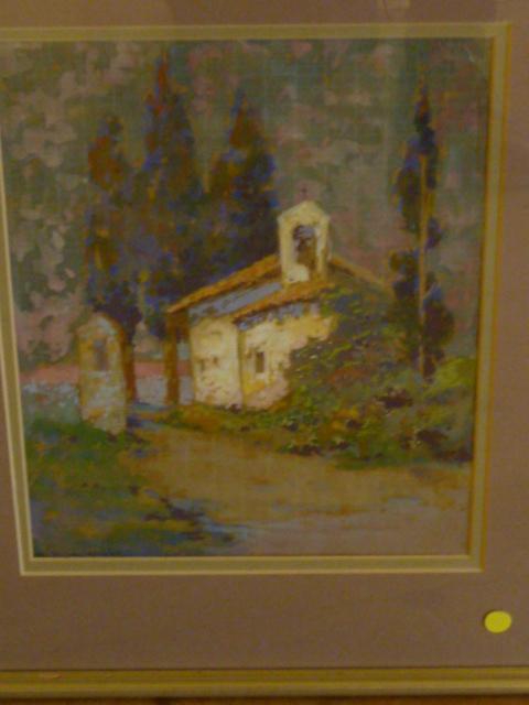 Appraisal: CHARLES DOGNAL-RIVIERRE French - View of a Chapel watercolour and