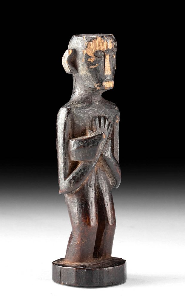 Appraisal: th C Ngaju Dayak Wood Medical Charm Figure Originally Listed