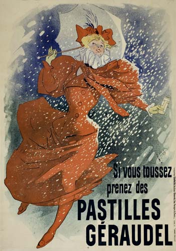 Appraisal: JULES CH RET PASTILLES GERAUDEL x inches Chaix Paris Condition