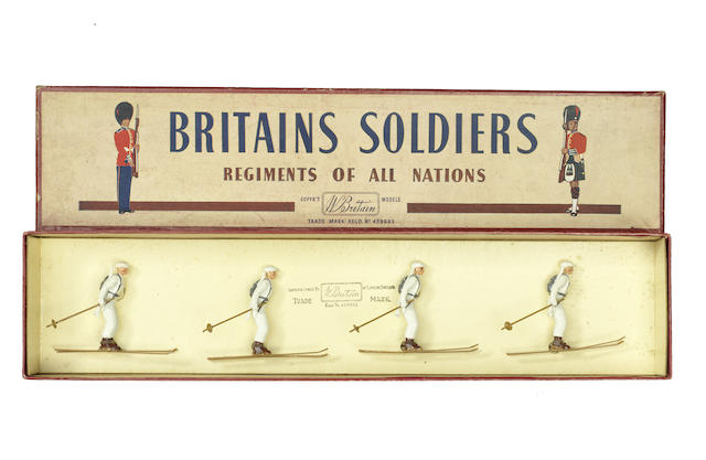 Appraisal: Britains set Ski-troops in original ROAN box M