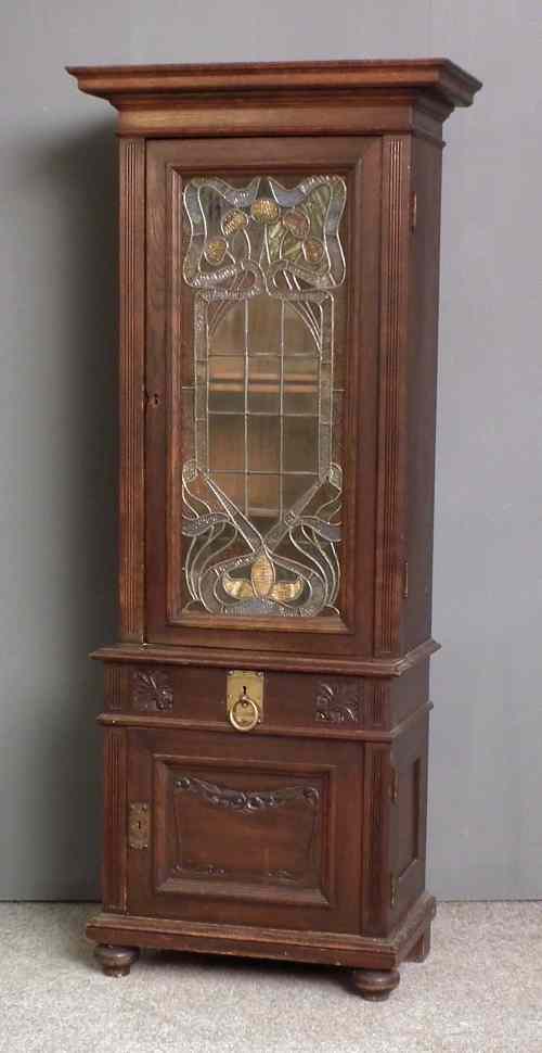 Appraisal: A late th early th Century Continental oak bookcase of