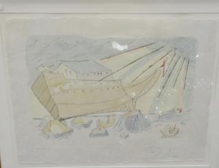 Appraisal: Two Salvador Dali - including Noah's Ark hand colored drypoint