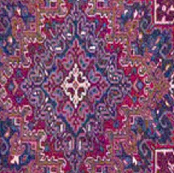 Appraisal: ORIENTAL CARPET Persian rug with polychrome diamond medallions against an