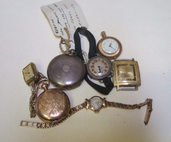 Appraisal: A silver cased openfaced fob watch London with a key