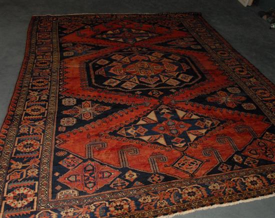 Appraisal: A Semi-antique Mahal Rug some wear x