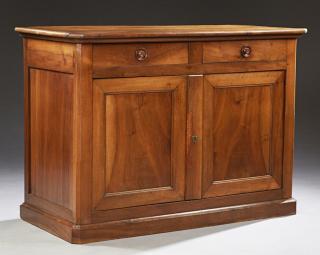 Appraisal: French Louis Philippe Carved Walnut Sideboard t French Louis Philippe