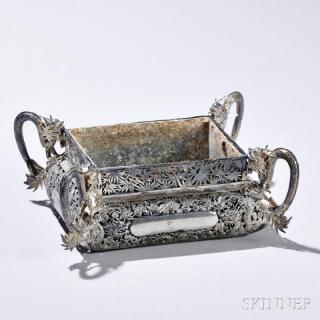 Appraisal: Chinese Export Silver Planter late th early th century character