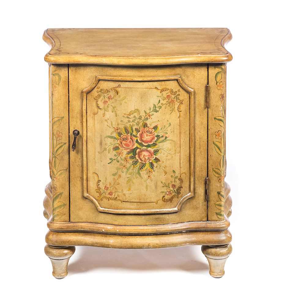 Appraisal: Paint Decorated Nightstand Good condition with normal wear Please Email