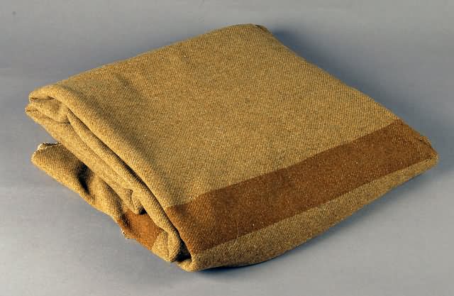 Appraisal: M Wool Soldiers Bedding Blanket marked Penna and US unit