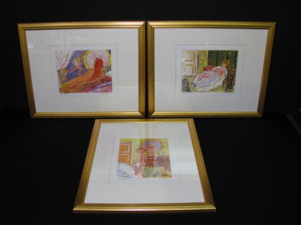 Appraisal: Three W J Huettel prints signed in pencil At Bath