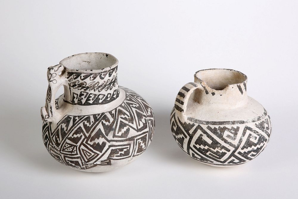 Appraisal: Anasazi Two Pottery Pitchers ca Anasazi Two Pottery Pitchers ca