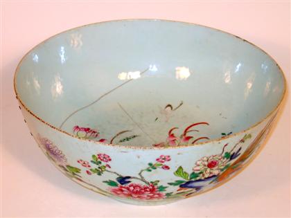 Appraisal: Large Chinese famille rose punch bowl th century Well rounded