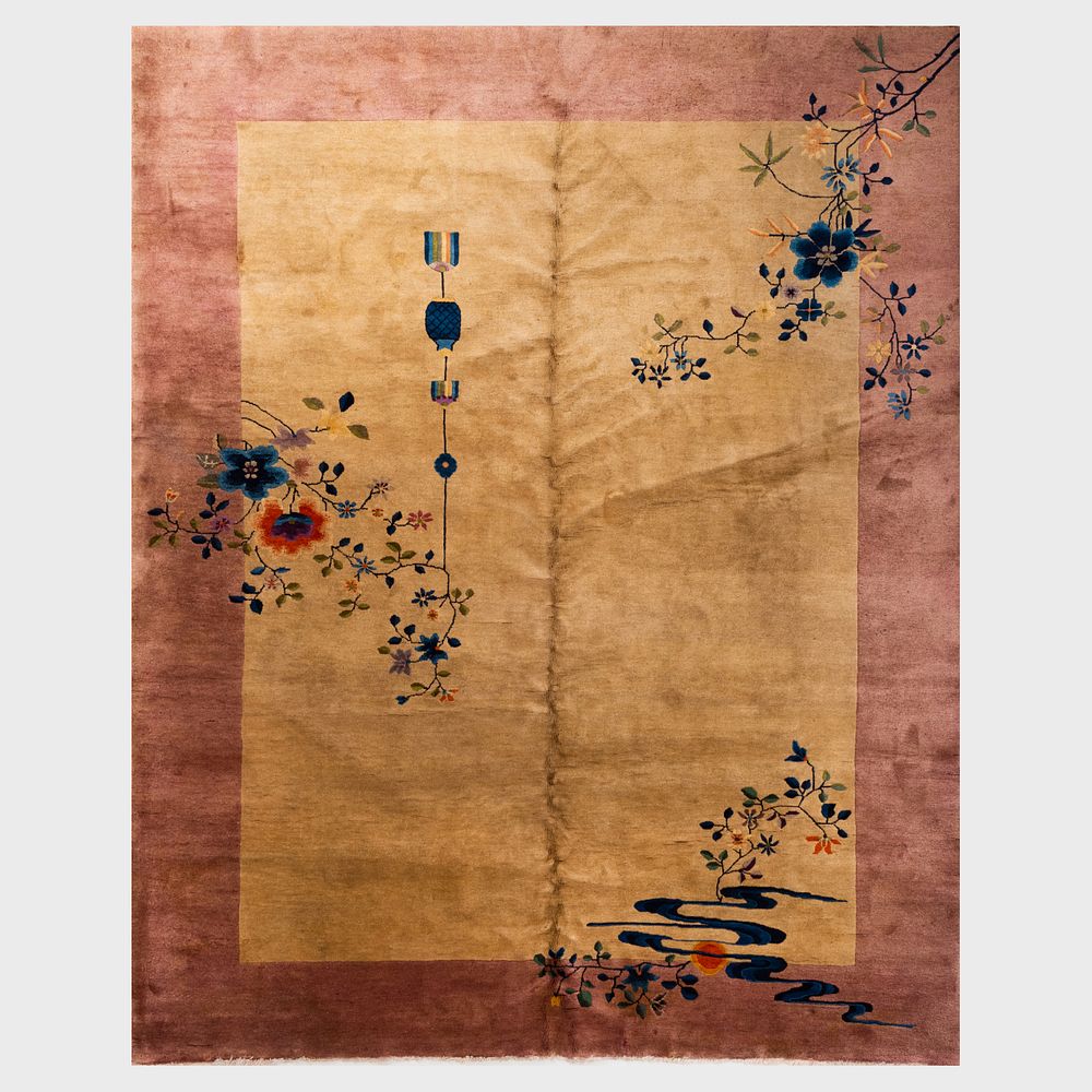 Appraisal: Chinese Art Deco Carpet ft in x ft in Condition