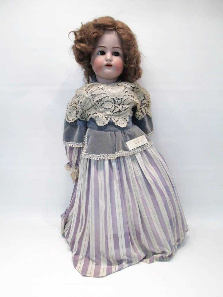 Appraisal: SIMON HALBIG KAMMER REINHARDT BISQUE HEAD DOLL no mold number