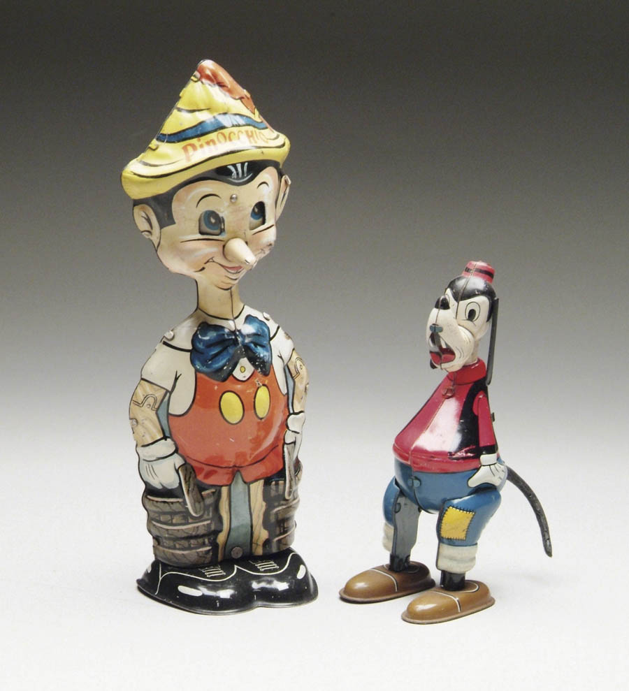 Appraisal: LOT OF WIND-UP DISNEY TOYS Consists of a Marx Pinocchio