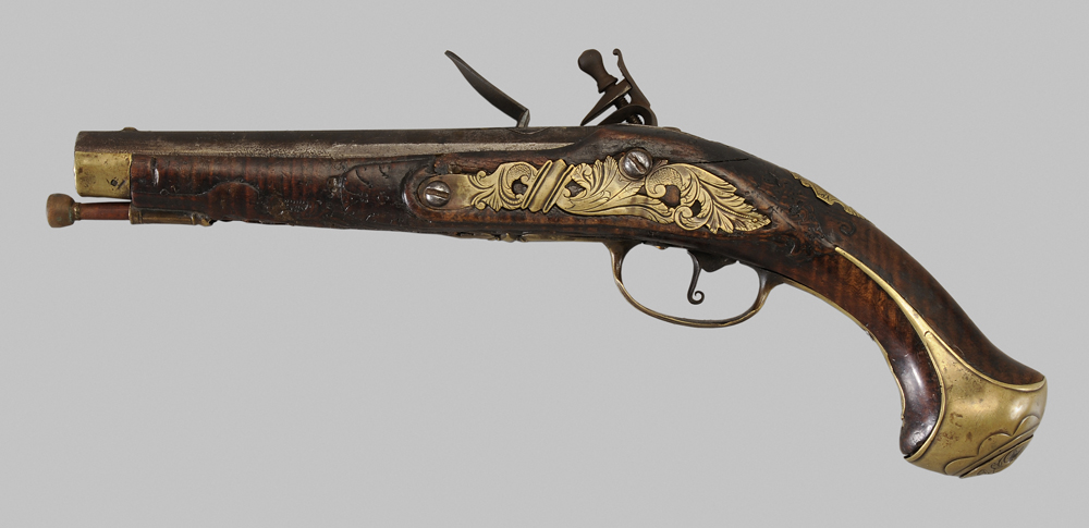 Appraisal: Hessian Flintlock Pistol German probably second quarter th century in