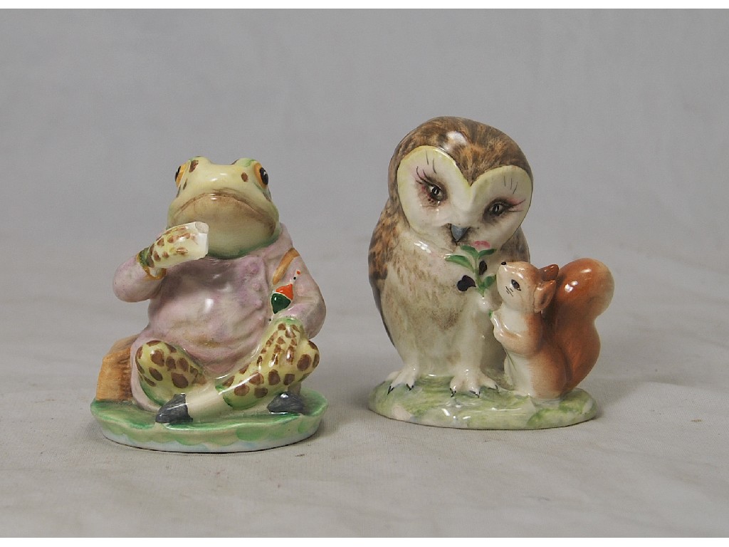 Appraisal: Two Beswick Beatrix Potter figures 'Old Mrs Brown' brown back-stamp