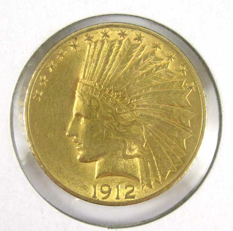 Appraisal: U S TEN DOLLAR EAGLE GOLD COIN Indian head type