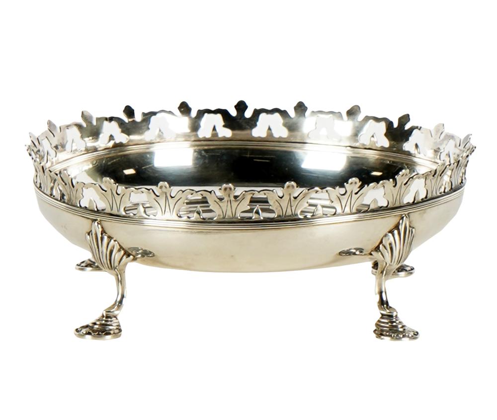 Appraisal: AMERICAN STERLING FOOTED BOWLmarked Meyers and Creative Sterling Hand-made with