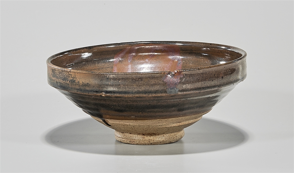 Appraisal: Chinese brown glazed ceramic bowl D approx Condition normal wear