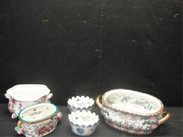 Appraisal: Porcelain Tureens From a Larchmont home Dimensions Largest is h