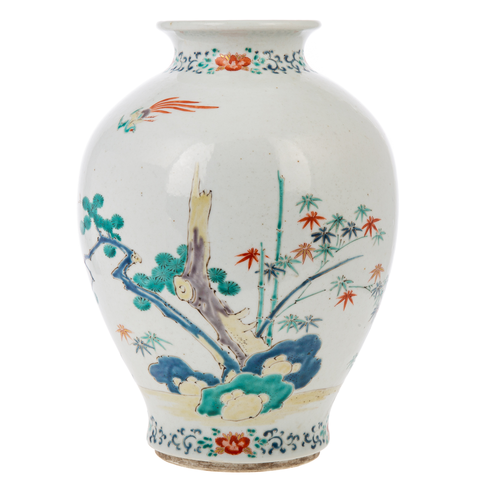 Appraisal: CHINESE KAKIEMON PORCELAIN VASE Yongzheng Era circa - decoration of