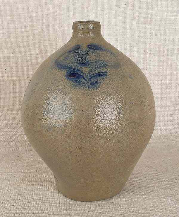 Appraisal: Pennsylvania stoneware jug th c impressed Gilson and Co Reading