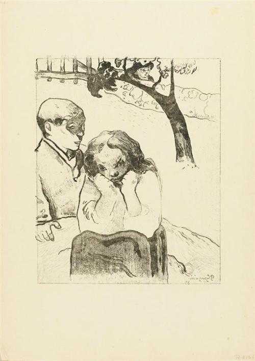 Appraisal: GAUGUIN PAUL Mis res humaines from Ten zincographs zincograph signed