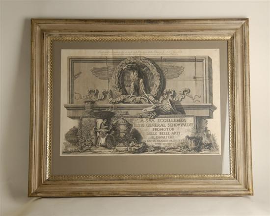 Appraisal: Giovanni Battista Piranesi Etching Bassorilievo antico che si vede nel