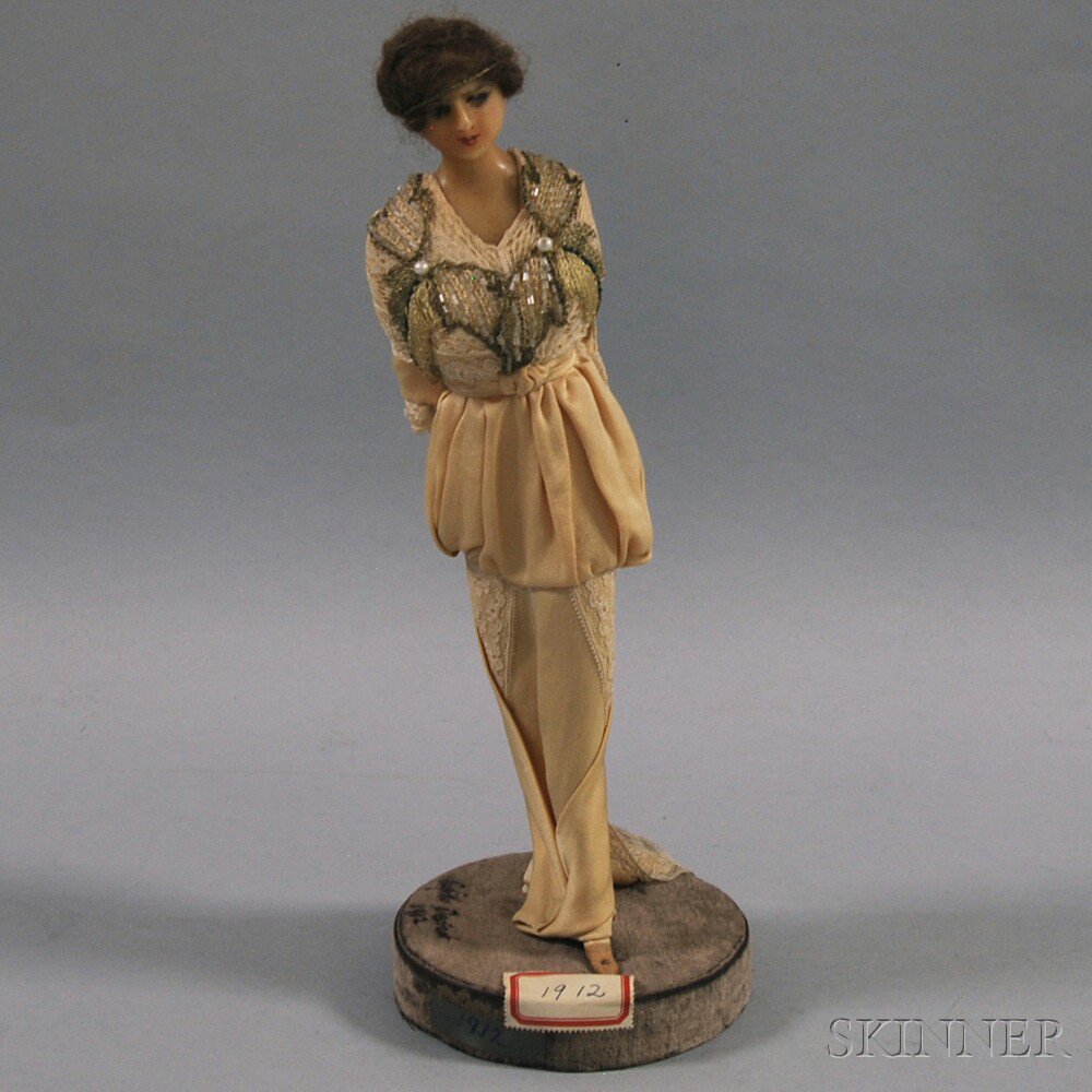 Appraisal: Lafitte-Desirat Wax Fashion Doll France c the standing figure with