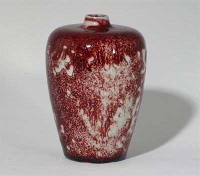 Appraisal: A Bernard Moore flambe vase shouldered form covered in a