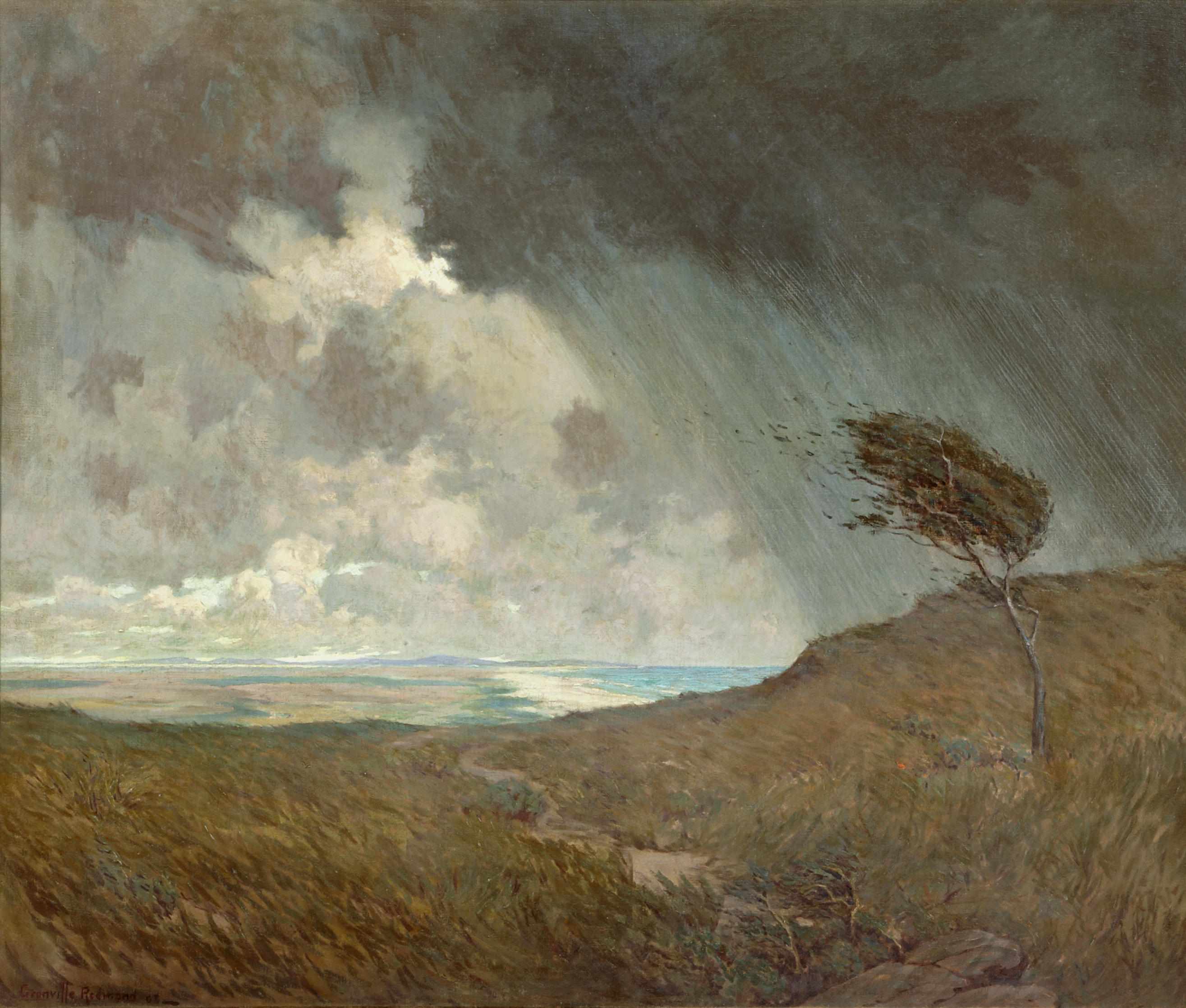 Appraisal: Granville Redmond American - Coastal storm signed and dated 'Granville