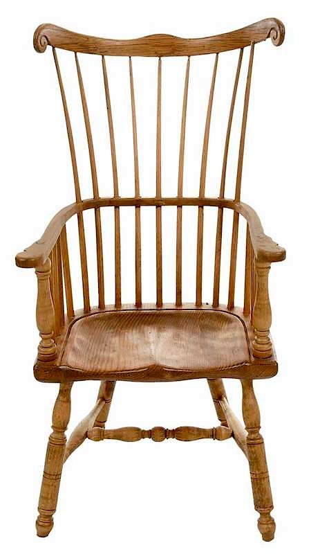 Appraisal: Miniature Windsor Chair by Fred T Laughon American th century